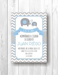 Invitacion Digital Para Baby Shower Con Tema De Elefantes Baby Shower Invitations For Boys Invitaciones Baby Shower Baby Boy Shower