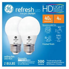 Ge 31375 A15 Refresh Hd Ceiling Fan Led Light Bulbs 4 Watts Toolboxsupply Com