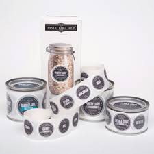 retro gift box of pantry labels chef
