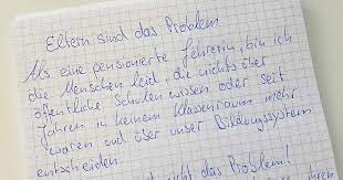 Klassenarbeiten zum thema briefe für die klasse 5, klasse 6 und klasse 7. Brief Einer Pensionierten Lehrerin Begeister Die Menschen