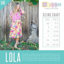 Lularoe Lola Skirts Black Size Lg Nwt