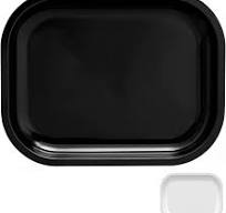 Amazon.com: tlhaoa Tray Metal Rolling Tray (Black, 7" x 5.5 ...