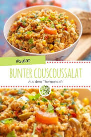 Bunter Couscoussalat Aus Dem Thermomix Rezept Thermomix Salat Couscous Salat Thermomix