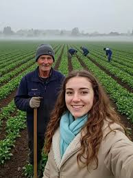 My dad is a farmer. His hands grow the food we eat. A kind word or a simple  thank you means the world to him. 🌿😍👋