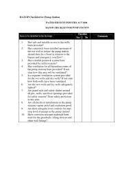The water services regulation authority, or ofwat, is the body responsible for economic regulation of the privatised water and sewerage industry in england and wales. Hazop Checklist For Pump Station