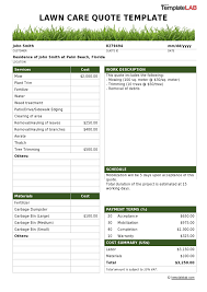 Related posts for lawn care bid proposal template. 47 Professional Quote Templates 100 Free Download á… Templatelab