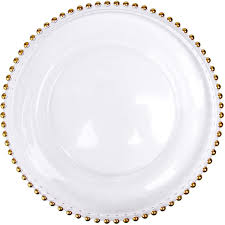Gold and clear charger plates. Stylish And Unique Clear Charger Plates For Events Alibaba Com
