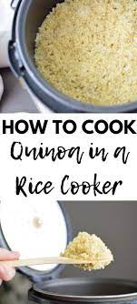 How To Cook Quinoa In A Rice Cooker Wendy Polisi Recipe Aroma Rice Cooker How To Cook Quinoa Rice Cooker Recipes