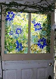 Dreamy Bohemian Garden Spaces Ii Mosaic Art Glass Window Art Mosaic Glass