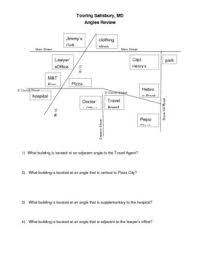 Vertical Supplementary Adjacent Angles Using A City Map Students Use A Map Of Streets In A City That Cre Teaching Geometry Math Teacher Middle School Math