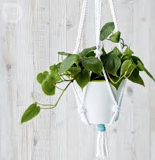 The idea is very original making a planter from a wooden crate is both simple and very good looking and of course original. Diy Project Macrame Plant Hanger Style At Home