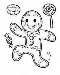 Color and decorate the gingerbread man according to the directions. Gingerbread Man With Candies Coloring Page Free Printable Coloring Pages For Kids
