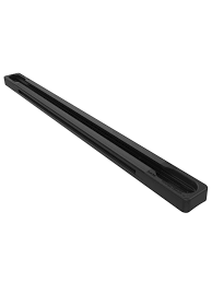 RAM Mounts Aluminium Tough-Track Schiene inkl. Endkappen - schwarz,  Innenlänge 228,6 mm (9 Zoll)