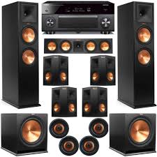 Klipsch 11 2 Dolby Atmos Home Theater System With Rp 280f Tower Speakers Klipsch Home Theater Home Theater System Home Theater Speakers