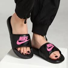 Nwt nike women's benassi jdi slide sandal. Nike Shoes Nike Benassi Jdi Slideblack Pink Womens Size 8 Poshmark