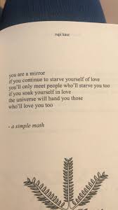 A Simple Math Rupi Kaur Sun And Her Flowers Quote Rupi Kaur Quotes Flower Quotes Math Quotes