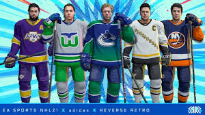 It features the team's logo on white with a grey stripe at the elbow and at the waist. Nhl 21 To Feature Reverse Retro Jerseys