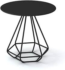 Black nightstands & bedside tables : Amazon Com Kst Living Room Wrought Iron Coffee Table Round Sofa Side Table Bedroom Bedside Table B Living Room Side Table Iron Coffee Table Metal Side Table