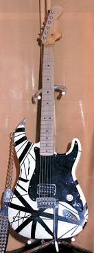 Here S When Eddie Van Halen Painted His Red Black White Guitar Van Halen News Desk Wat vindt u van van halen black & white stripes? eddie van halen painted his red