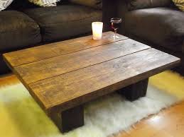 New Dark Solid Pine Wood Coffee Table Chunky Rustic Plank Low Wood Coffee Table Rustic Pine Coffee Table Rustic Coffee Tables