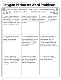 Polygon Perimeter Word Problems Worksheets 99worksheets