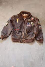 Vintage Chambers Phoenix Arizona Brown Bomber Leather Jacket Etsy Leather Bomber Jacket Leather Jacket Jackets