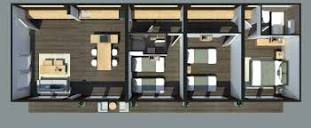 Ecomodular 90 m² 5 Modulos de ECOMODULARES - Casa Prefabricada Chile