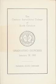 Clemson Commencement Program, January 1956