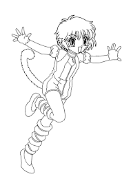 Pudding From Mew Mew Anime Coloring Pages For Kids Printable Free Sailor Moon Coloring Pages Coloring Pages Cool Coloring Pages