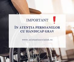 In categoria noutati generale, noutati legislative 2020, sinteze legislative 2020. AnunÈ› Important In AtenÈ›ia Persoanelor Cu Handicap Grav DirecÅ£ia GeneralÄƒ De AsistenÅ£Äƒ SocialÄƒ Si ProtecÅ£ia Copilului Sector 6 Bucuresti