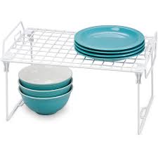 Cabinet organizers kitchen cabinet storage shelf organize your kitchen pantry food with cabinet organizers for 79 less at the container store get started as low as 2 99 enjoy free shipping on all. Honey Can Do Stackable Kitchen Shelving Organizer Rack 16 X 10 Walmart Com Walmart Com