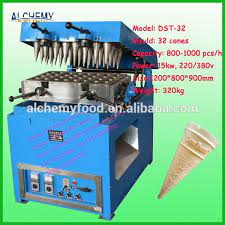 Dst 32 Industrial Ice Cream Waffle Cone Making Machine Factory Price Rolled Sugar Cone Machine Ice Cream Waffle Cone Sugar Cones Waffle Cones