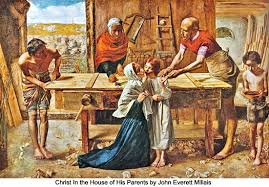 John Everett Millais Christ In The House Of His Parents Mary Mother Of Jesus Pre Raphaelite Art Pre Raphaelite Paintings Victorian Art
