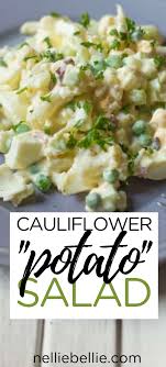 Cauliflower Potato Salad Recipe With Bacon Recipe Potatoe Salad Recipe Cauliflower Potatoes Salad Cauliflower Potatoes