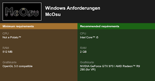 While it is playable without an osu! Mcosu Systemanforderungen 2021 Testen Sie Ihren Pc
