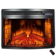 #1 home improvement retailer store finder Akdy 25 In Freestanding Electric Fireplace Insert Heater In Black With Curved Tempered Glass And Remote Control Fp0056 The Home Depot Electric Fireplace Electric Fireplace Insert Freestanding Fireplace