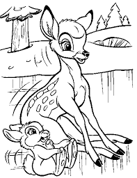 Printable picture of rosa parks 24 coloring. Kids N Fun Com Bambi And Thumper On The Ice