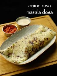 Rava Dosa With Aloo Masala Recipe Instant Onion Rava Dosa With Aloo Bhaji Http Hebbarskitchen Com Instant Onion Ra Dosa Recipe Masala Dosa Recipe Recipes