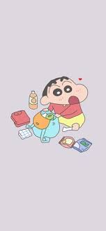 A mobile wallpaper is a computer wallpaper sized to fit a mobile device such as a mobile phone, personal digital assistant or digital. 580 Crayon Shin Chan Ideas In 2021 Crayon Shin Chan Sinchan Wallpaper Sinchan Cartoon