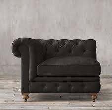 Kensington Upholstered Corner Chair Chaise De Coin Chaises De Salle A Manger Noires Mobilier De Salon