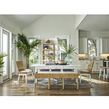Chair care upholstery can help you with all aspects of your kitchen or dining room chairs reupholstery. Lennon Coastal Beach White Upholstered Brown Woven Abaca Dining Side Chair Kathy Kuo Home
