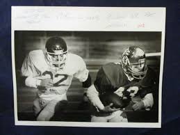 1985 Chris DiBello & Matt P. EMass H.S. football Vintage Glossy Press Photo