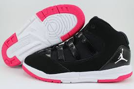 details about nike air jordan max aura black white rush pink retro 10 11 girls kids youth size