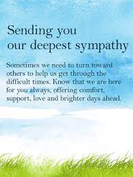 Every person handles grief and loss in their own way. We Are Here For You Sympathy Card Birthday Greeting Cards By Davia Sympathy Messages Sympathy Quotes Sympathy Card Messages