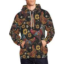 You can get instant pdf access to this hoodie on our blog. Farm Chicken Hen Flower Pattern Print Men Pullover Hoodie Grizzshop