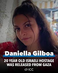 Daniella Gilboa is finally free from Hamas captivity. Welcome home!!! 💙