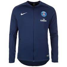 Silberfarbene beschläge, nicht mittiger reißverschluss vorne, lange ärmel und bündchen mit reißverschluss. Nike Trainingsjacke Paris St Germain Anthem Otto