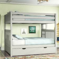 Shop quality trundle beds exclusively at pottery barn®. Harriet Bee Rabon Full Over Full Solid Wood Standard Bunk Bed With Trundle By Harriet Bee Reviews Wayfair