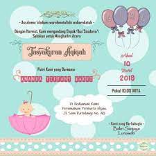 Kebutuhan akan undangan pernikahan yang modern dan hemat biaya menjadi salah satu hal yang tidak dapat. 5800 Contoh Undangan Aqiqah Digital Gratis Terbaik Contoh Undangan
