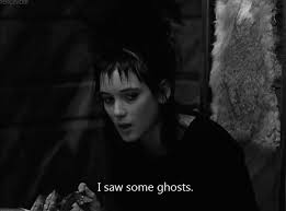 They try to get a bad ghost to scare the new family out of the house and ask beetlejuice to do it for them. Lydia Effrayant Spooky Gif On Gifer By Mikarr